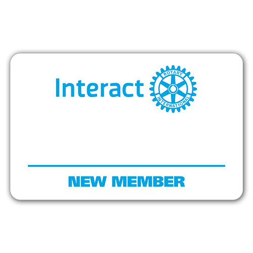 Reusable Interact  Credit Card Style Name Badge